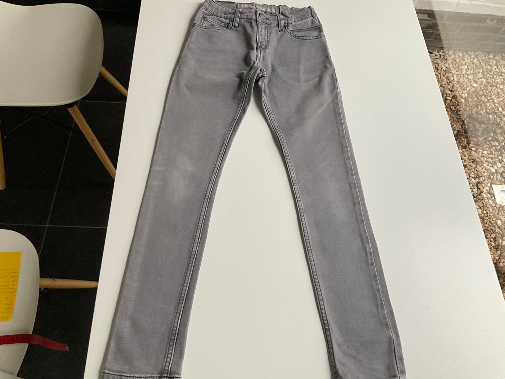 Grijze jeansbroek m 152, Kinderen en Baby's, Ophalen of Verzenden, Gebruikt, Jongen, Broek
