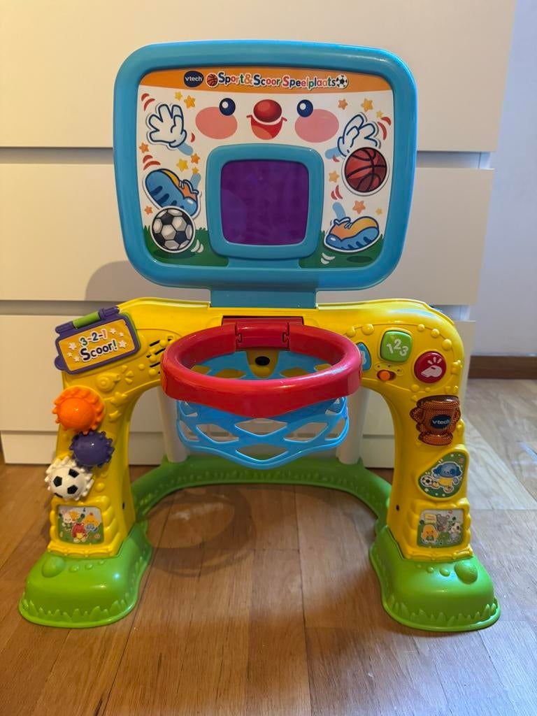 Voetbalgoal en basketbal, Kinderen en Baby's, Ophalen, Zo goed als nieuw