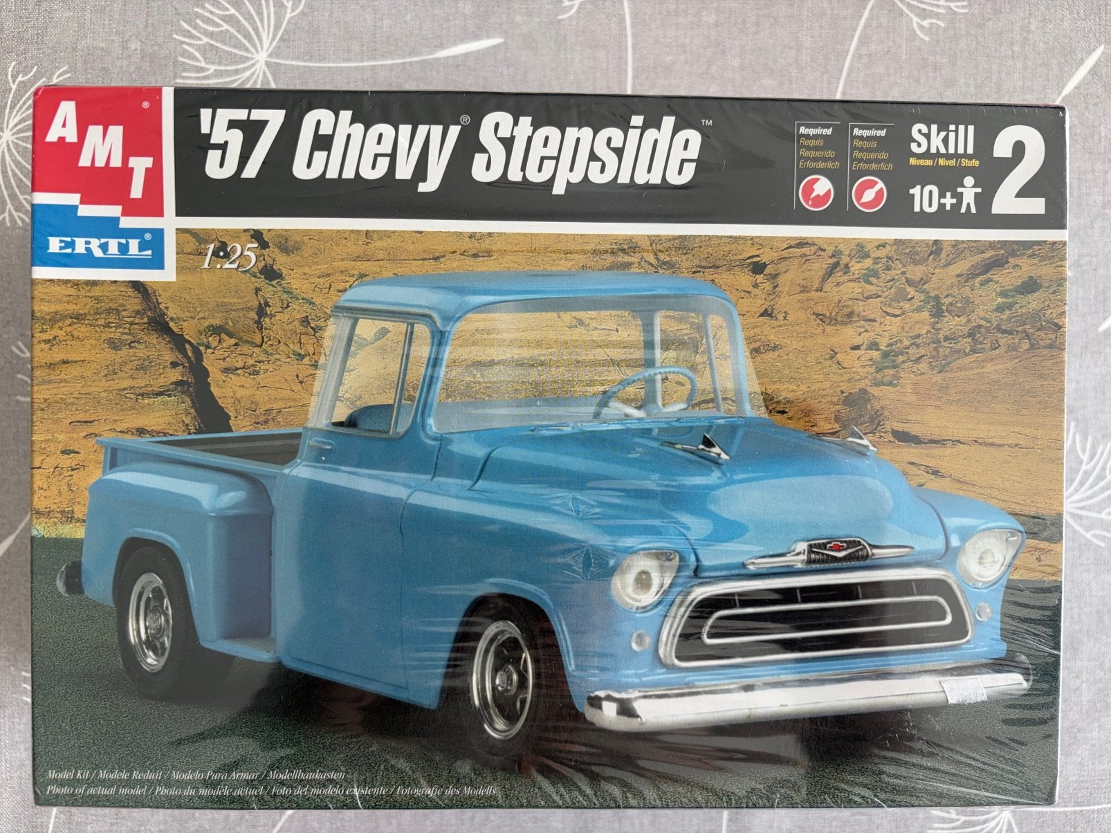 AMT ‘57 Chevy Stepside pickup truck, Hobby en Vrije tijd, Modelbouw | Auto's en Voertuigen, Ophalen of Verzenden, Zo goed als nieuw