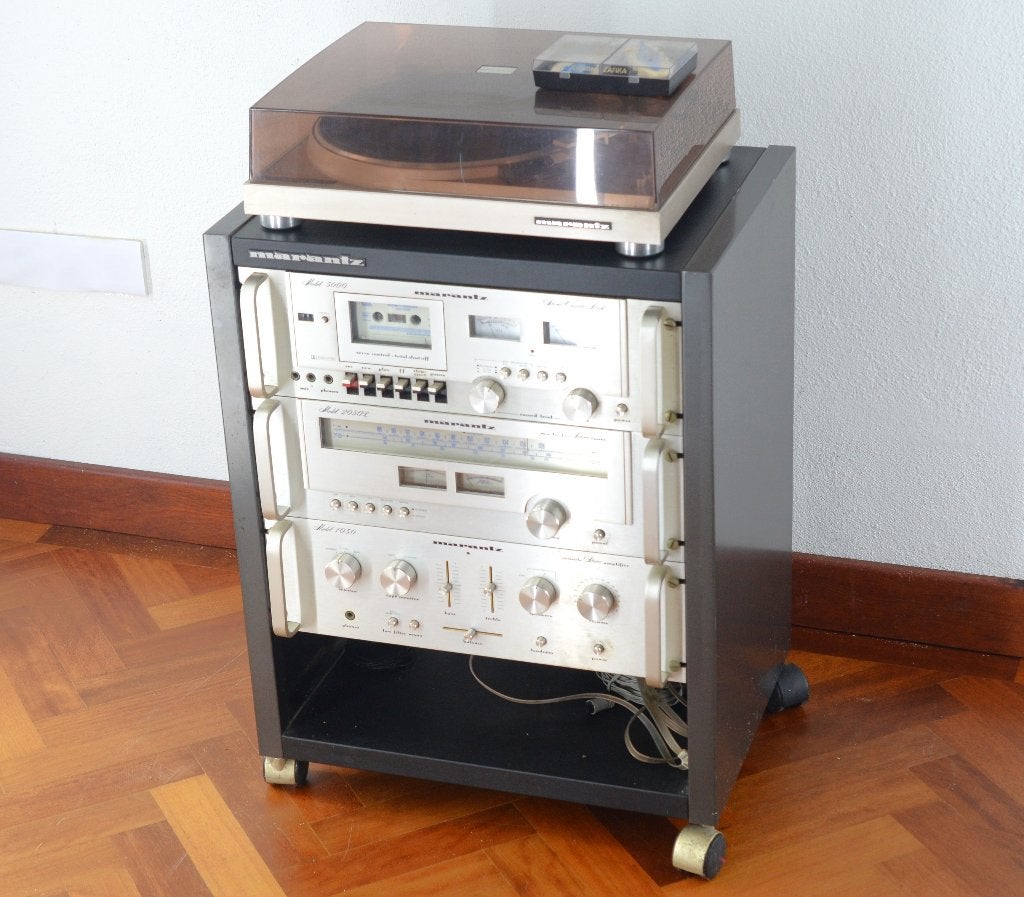 Marantz stereo toren in rack+boekjes. 5000+2050L+1050+6170, Enlèvement, Utilisé, Tuner ou Radio, Autres marques