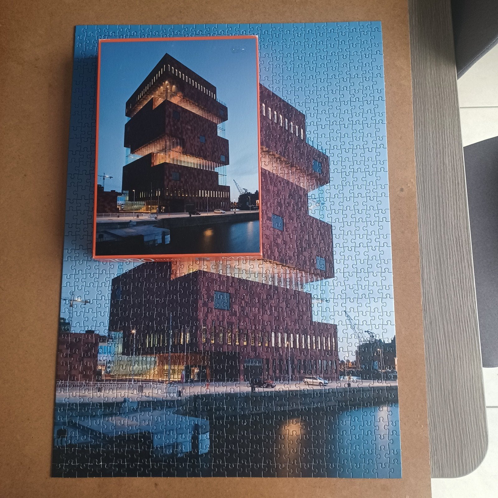 puzzel 1000  stukken  Mas in Antwerpen, Ophalen, 500 t/m 1500 stukjes, Zo goed als nieuw, Legpuzzel