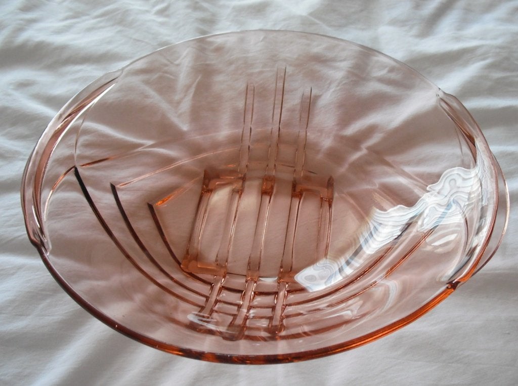 Brons kleurige VINTAGE schaal  28cm diameter, in prima staat, Met handvatten, Schaal, Ophalen of Verzenden, Glas
