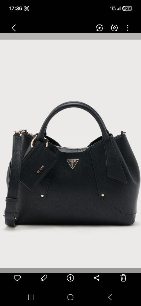Guess Handtas, Ophalen, Nieuw, Zwart, Handtas