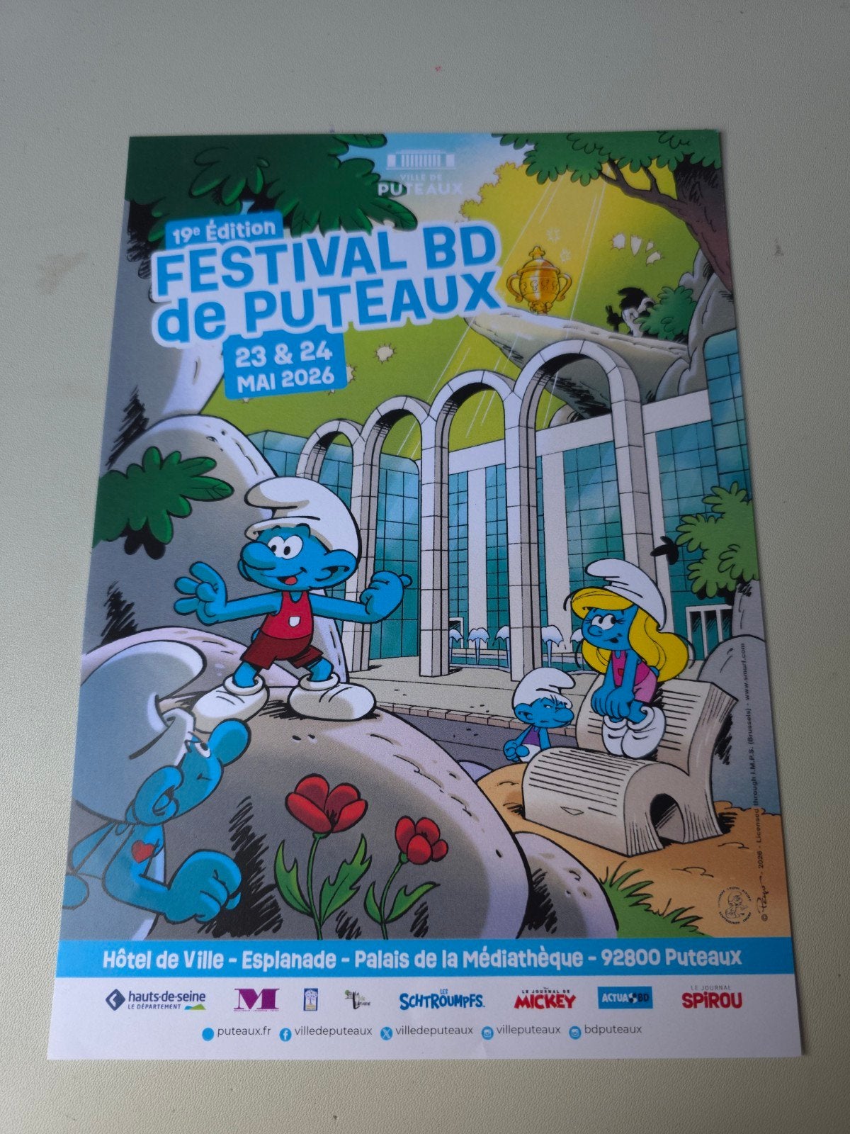 Pub Festival bd Schtroumpf, Verzamelen, Verzenden, Nieuw, Verschillende Smurfen, Stripboek