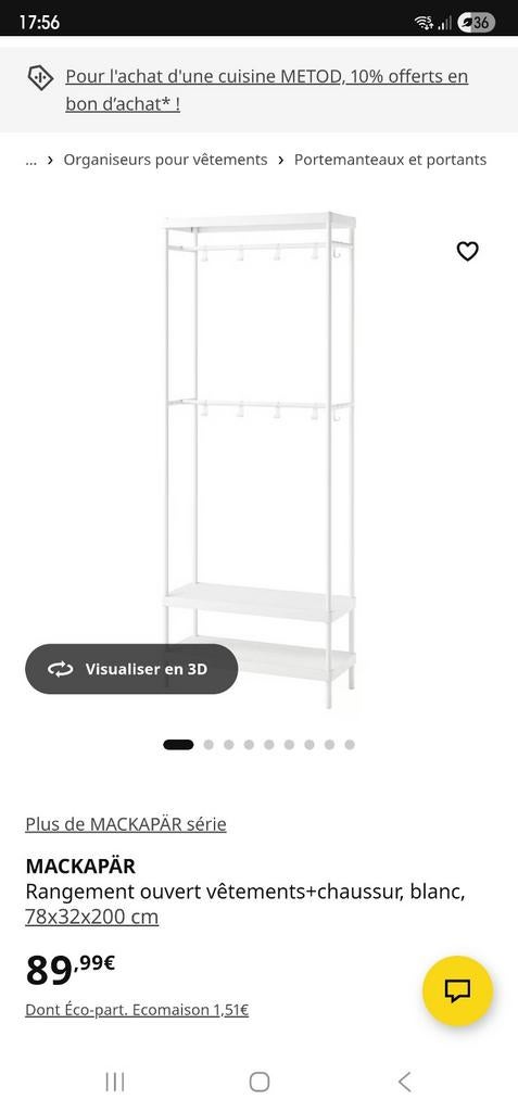 Rangement porte manteau mackapar