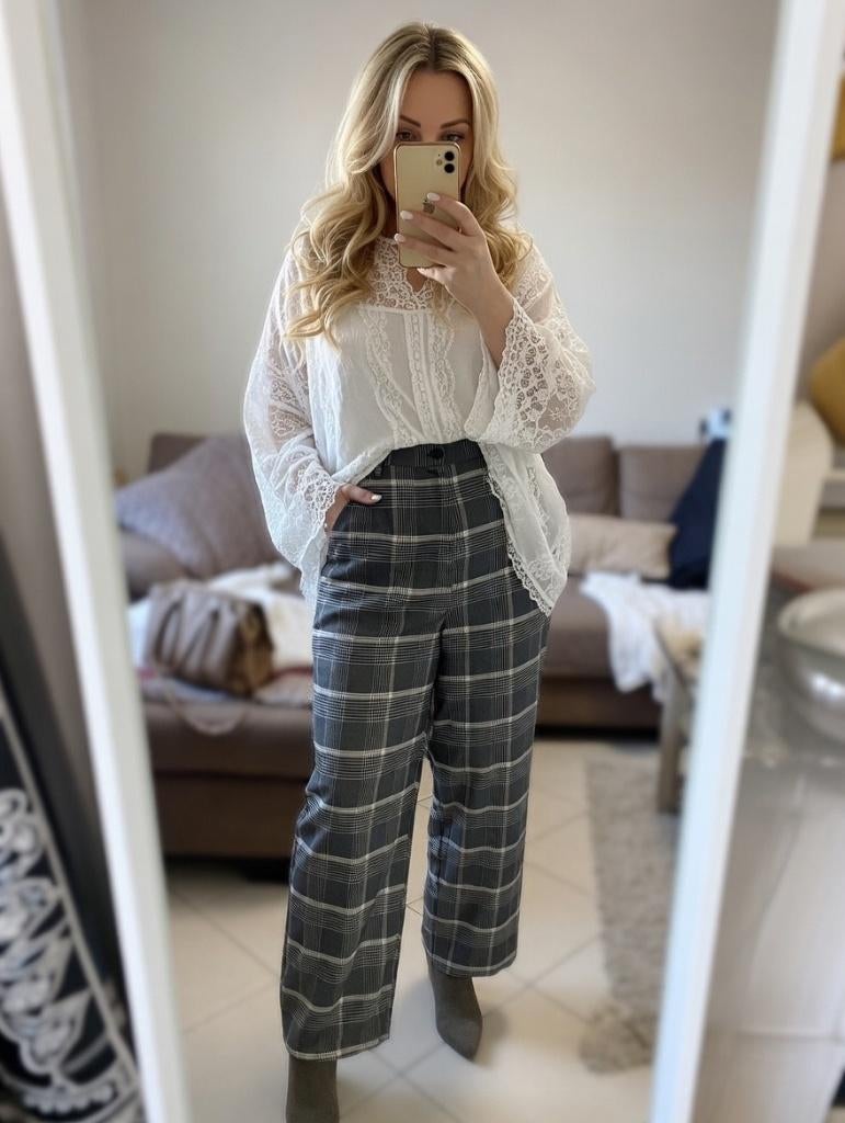 Broek maat 44, Taille 42/44 (L), Gris, Zara, Comme neuf