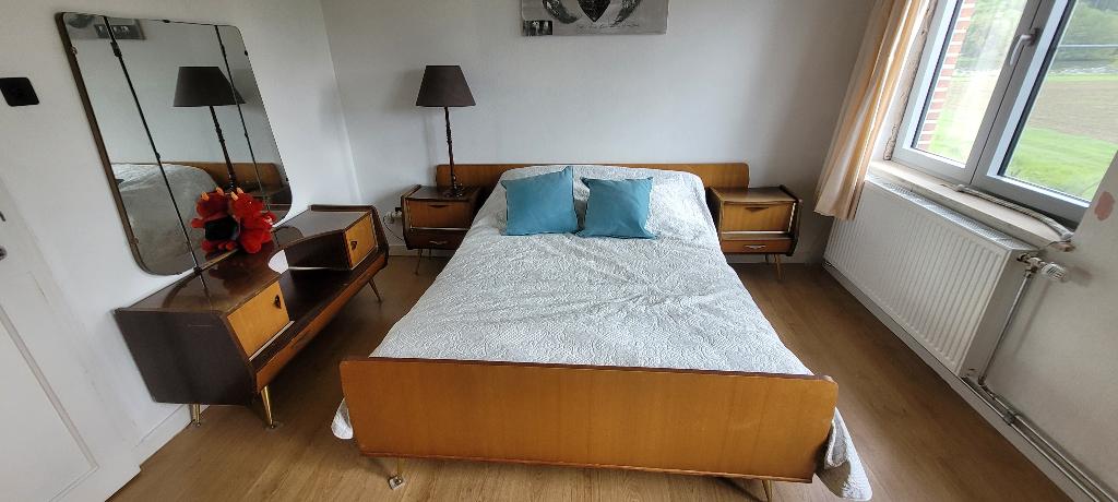 slaapkamer, Ophalen of Verzenden, Gebruikt, Tweepersoons, Vintage année 50