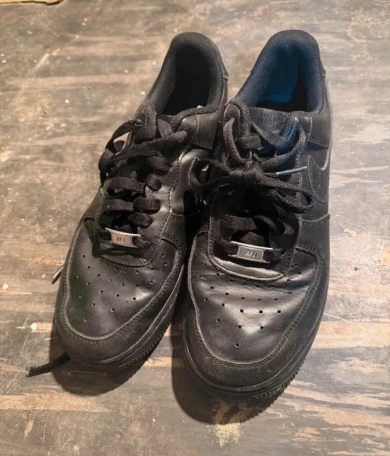 Nike air force one noir, Enlèvement, Comme neuf, Noir