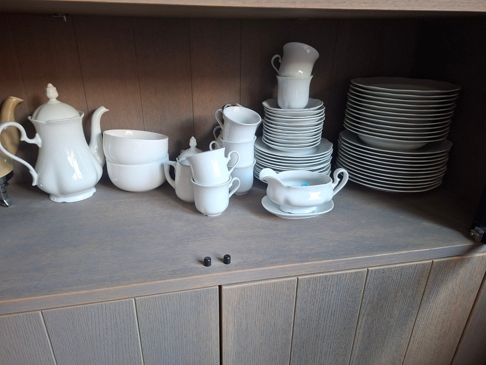wit servies, Huis en Inrichting, Ophalen, Zo goed als nieuw