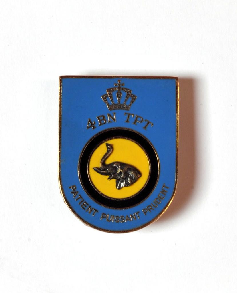4 Bn Tpt QMT - breloque, Envoi, Armée de terre, Emblème ou Badge