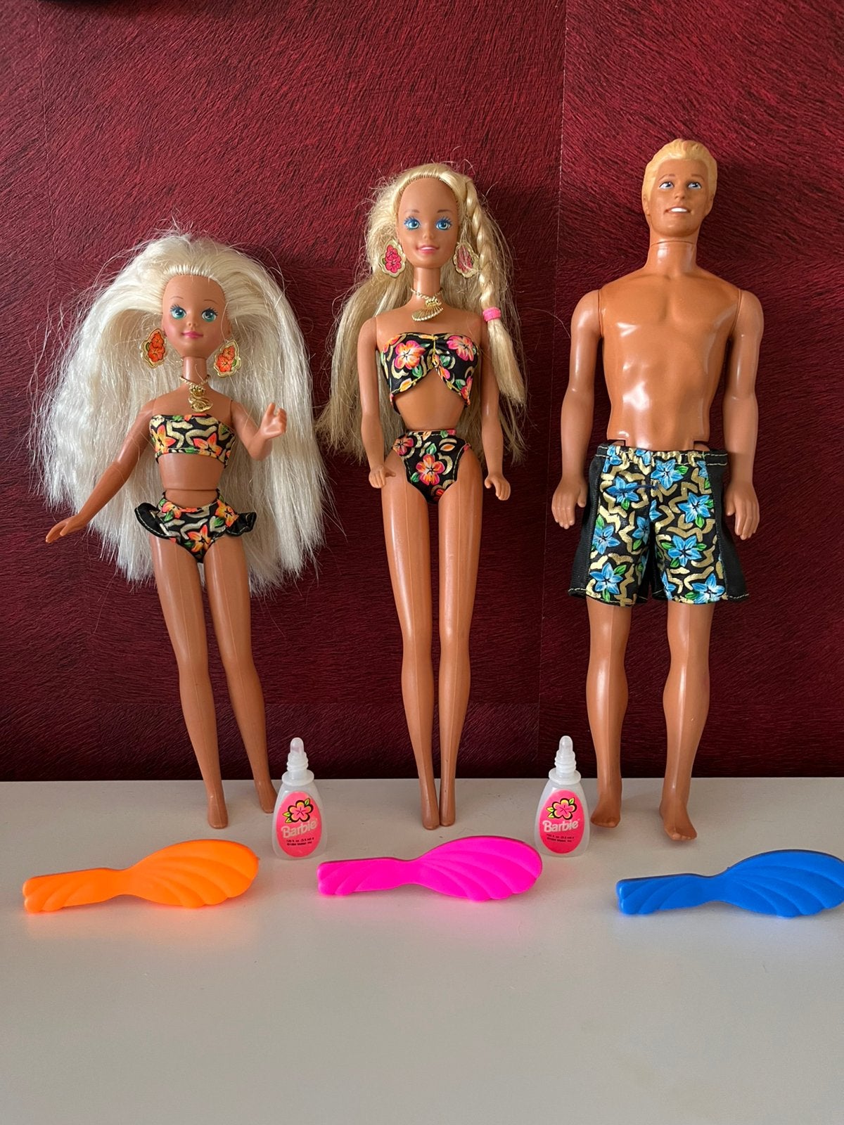 Barbie Tropical Splash: Skipper, Ken en Barbie, Collections, Poupées, Enlèvement ou Envoi