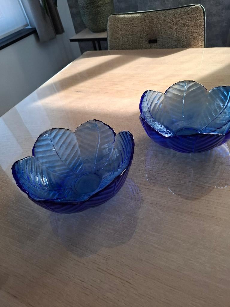 2 plats en verre, Antiquités & Art, Enlèvement ou Envoi