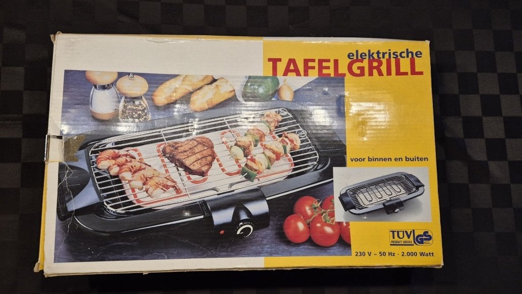 elektrische tafelgrill tot 2000 W, Electroménager, Enlèvement, Neuf, Gril de table