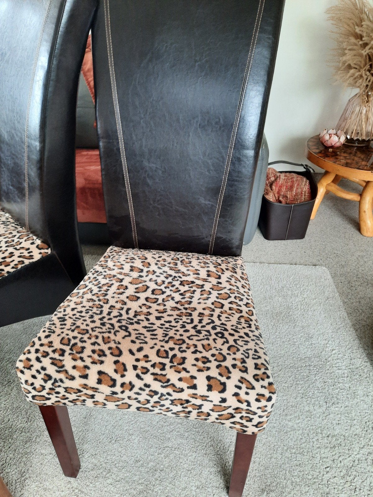 Six fauteuils, Ophalen, Bruin, Leer