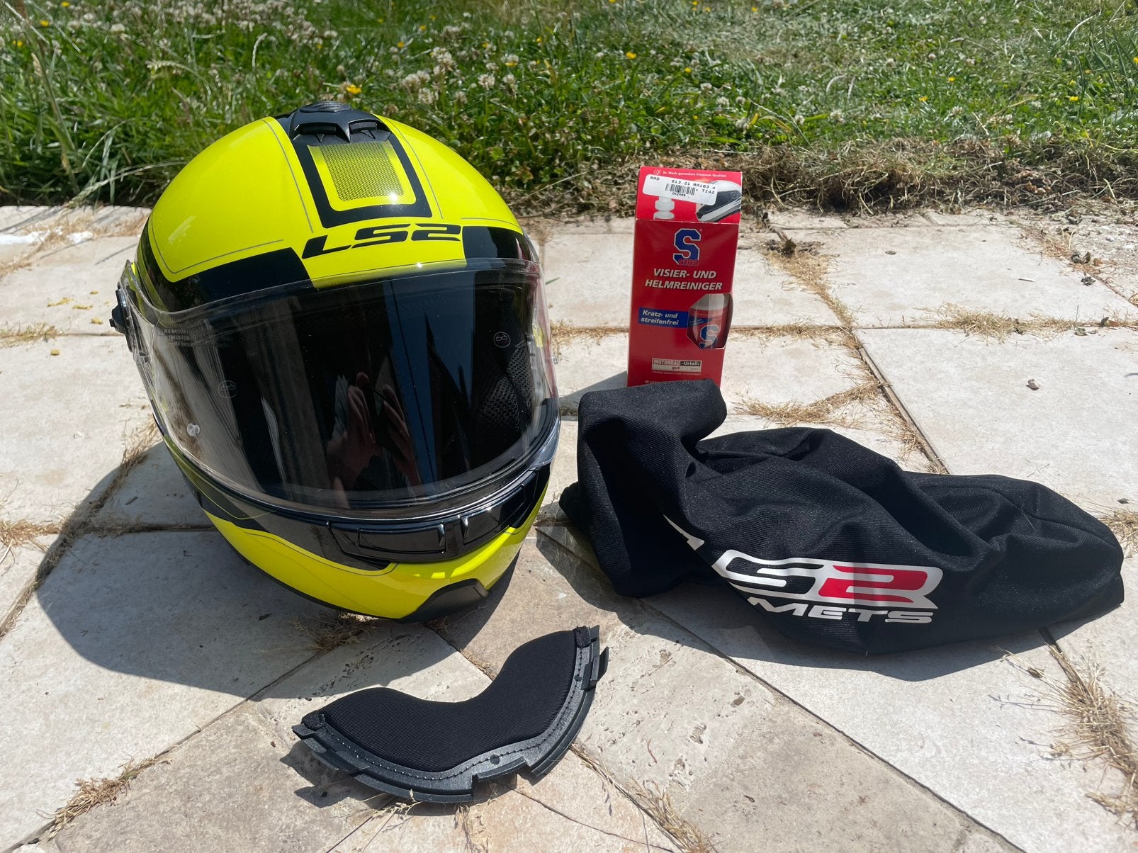 Integraalhelm LS2 + toebehoren, Motoren, Ophalen, Integraalhelm