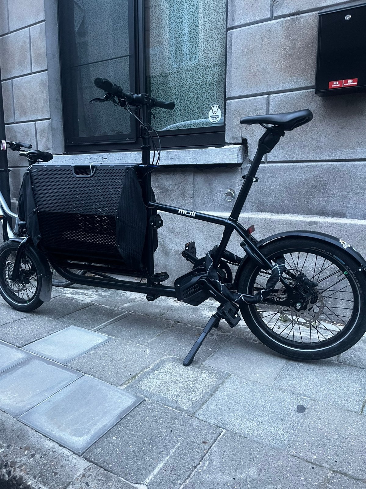 Mulli elektrische bakfiets, Elektrisch, Zo goed als nieuw, Schijfrem, Ophalen