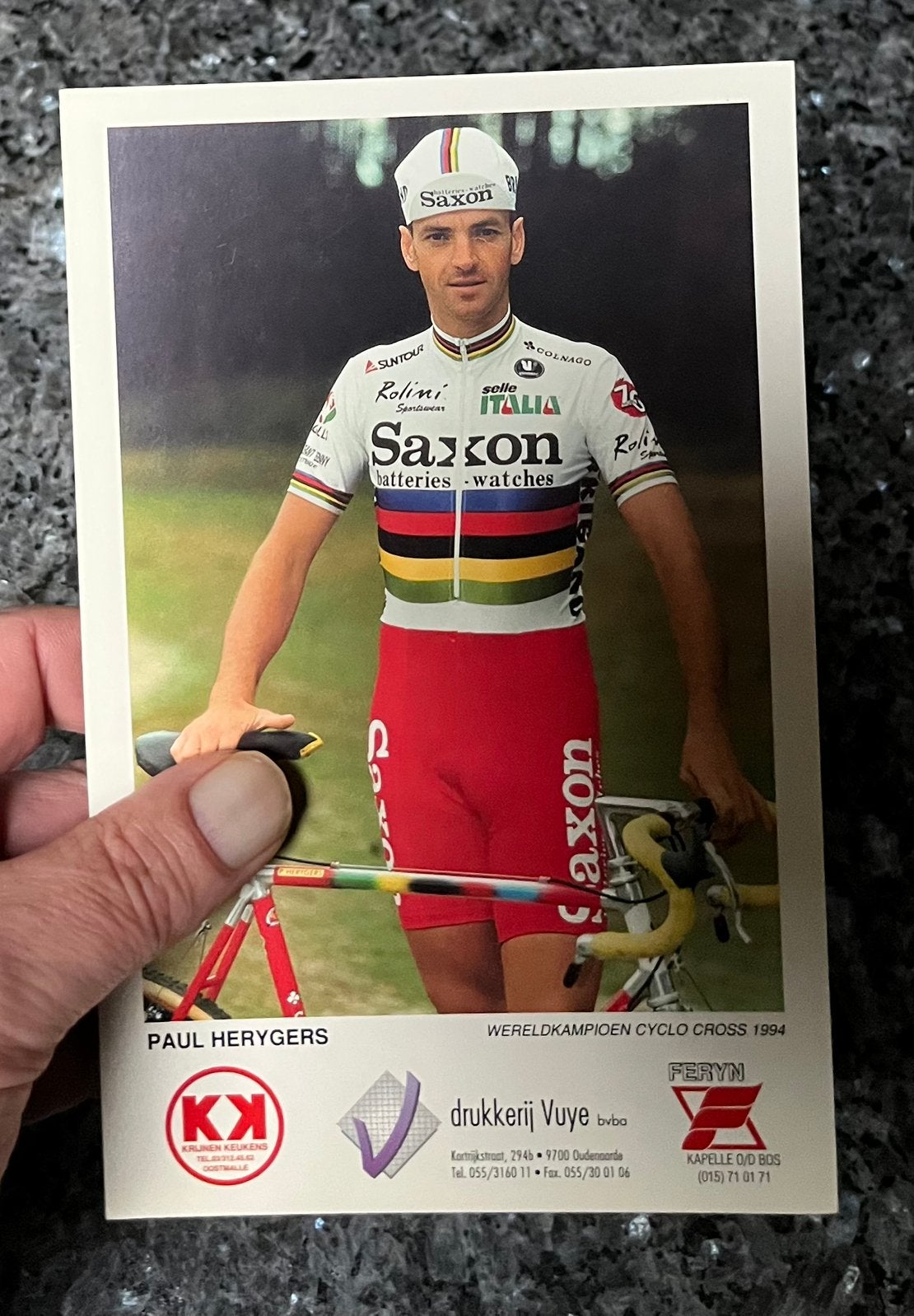 Wielrenner Paul Herijgers wereldkampioen, Ophalen, Zo goed als nieuw