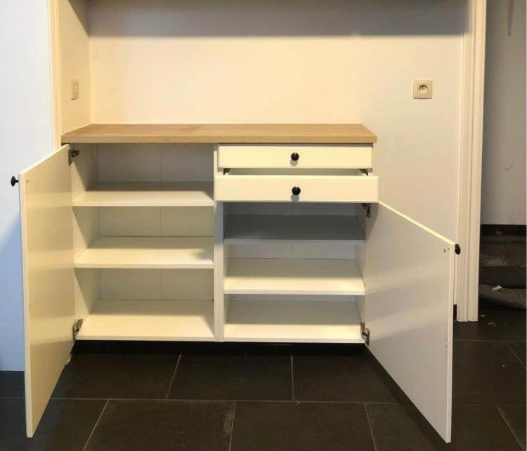 Keukenkasten met werkblad, Huis en Inrichting, Keuken | Keukenelementen, Ophalen, Zo goed als nieuw