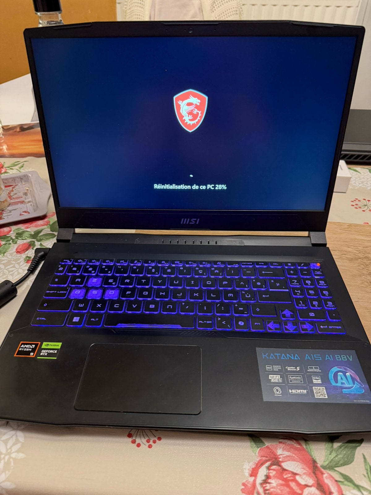 MSI Katana A15 gaming-pc, Ophalen, Met videokaart, 15 inch, Zo goed als nieuw