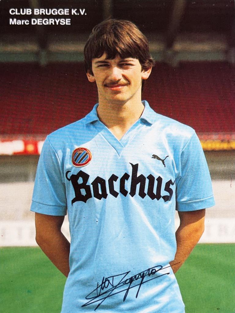 Spelerskaart Marc Degryse - Club Brugge - seizoen 1983/1984, Verzenden, Zo goed als nieuw, Spelerskaart