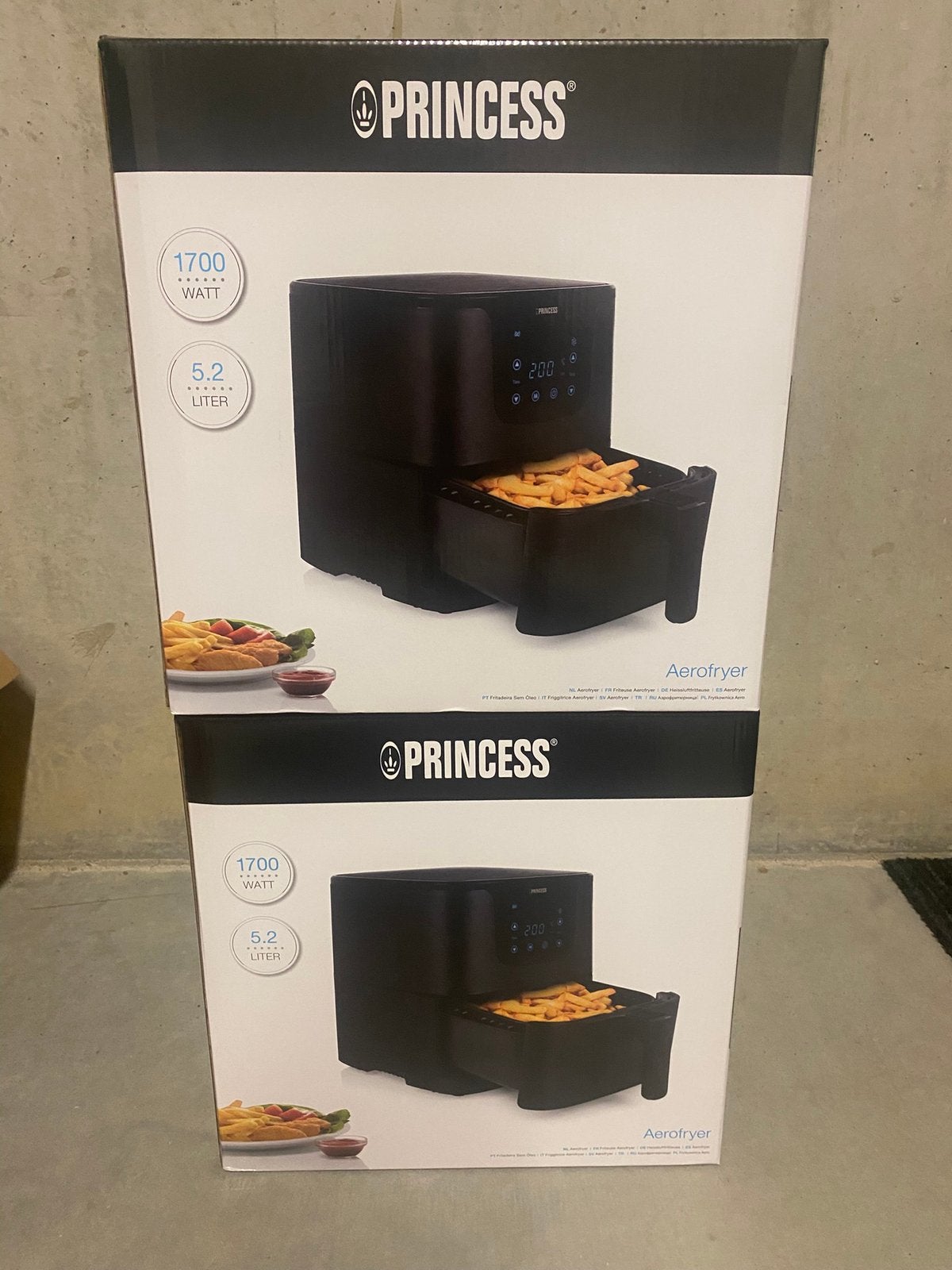 Twee Princess airfryers 5,2L, Ophalen of Verzenden, Nieuw