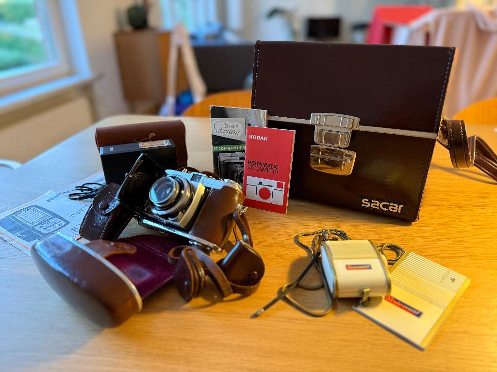 Kodak Retina IB fonctionnel + sacoche & accessoires., Ophalen of Verzenden, Gebruikt, Kodak