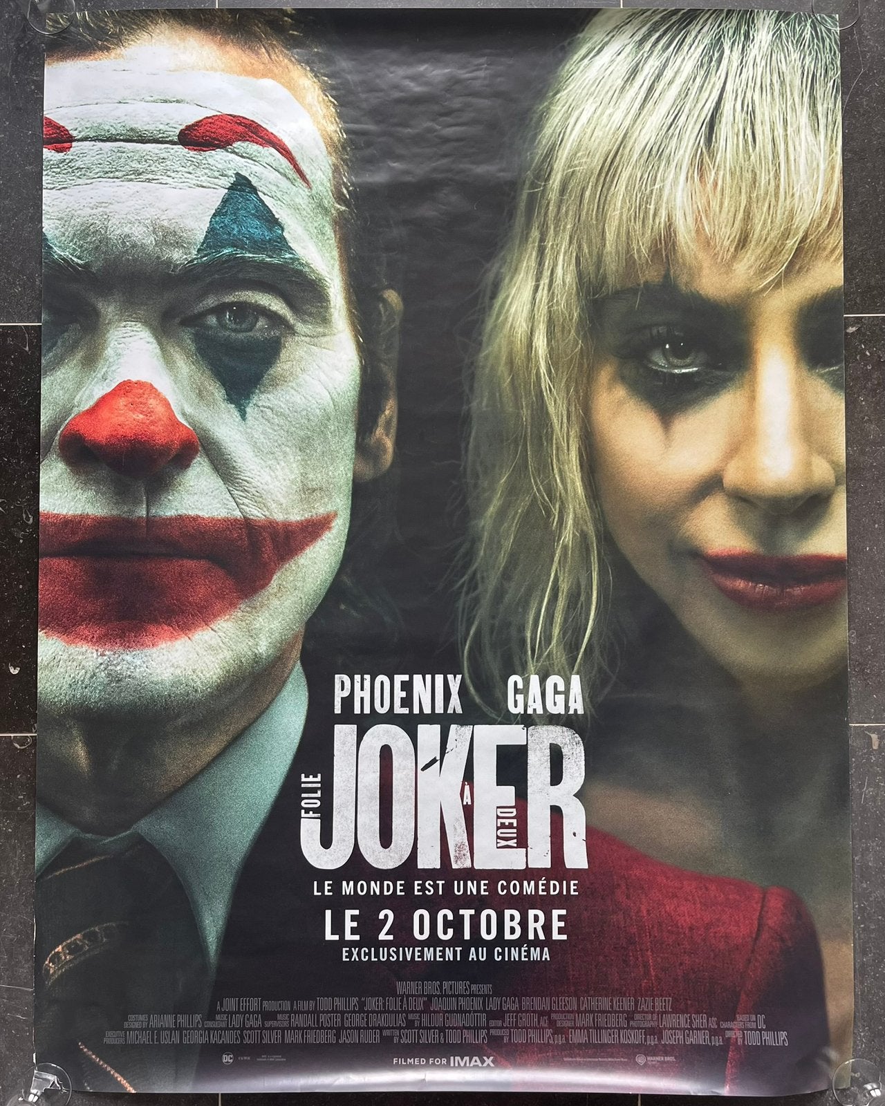 Affiche du Joker : Folie à Deux (2024), Autres types, Enlèvement ou Envoi, 119 cm, Utilisé