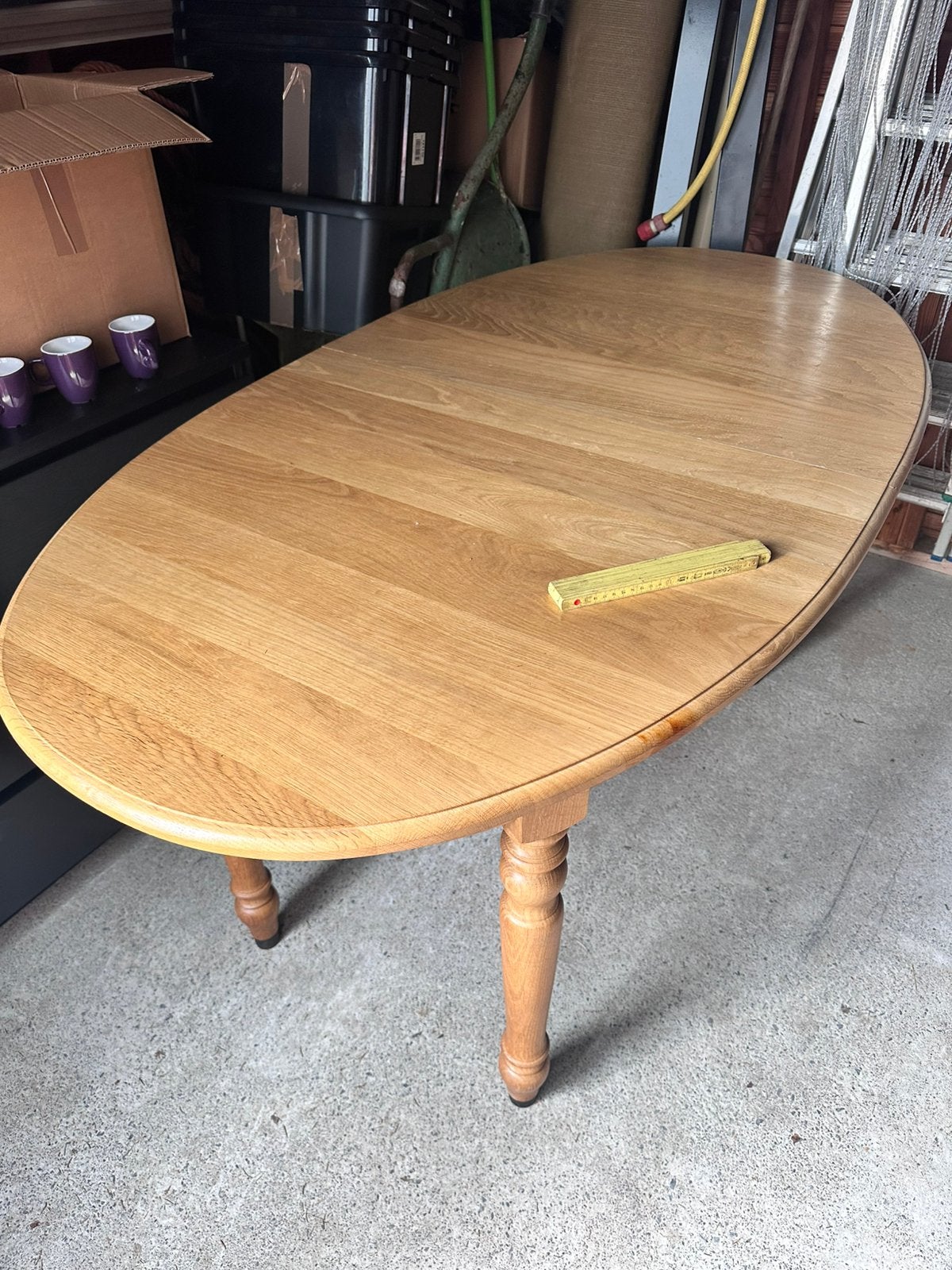 table extensible en chêne, Enlèvement, Utilisé
