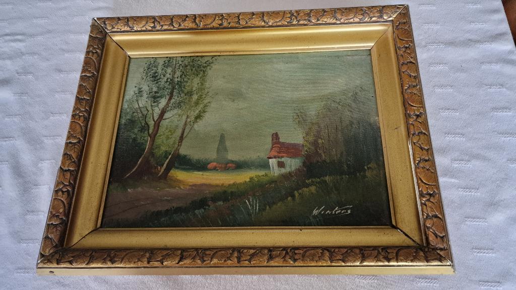 Mooi oud schilderij, Ophalen