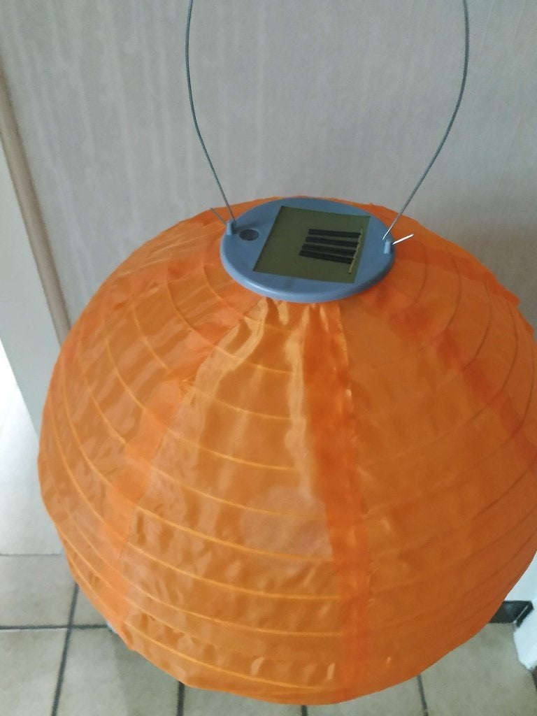 halloween grote pompoen met zonnepaneeltje en verlichting, Ophalen of Verzenden, Nieuw, Feestartikel