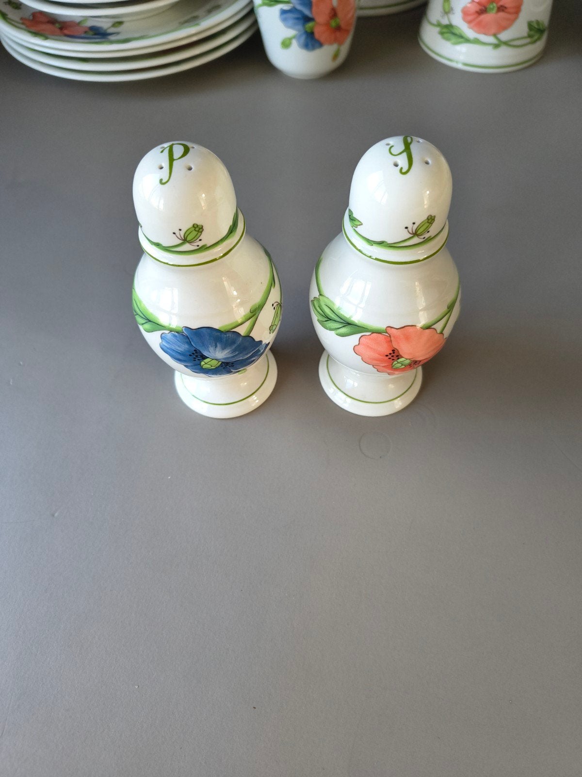 Villeroy & Boch set van peper en zoutvat, Antiek en Kunst, Ophalen