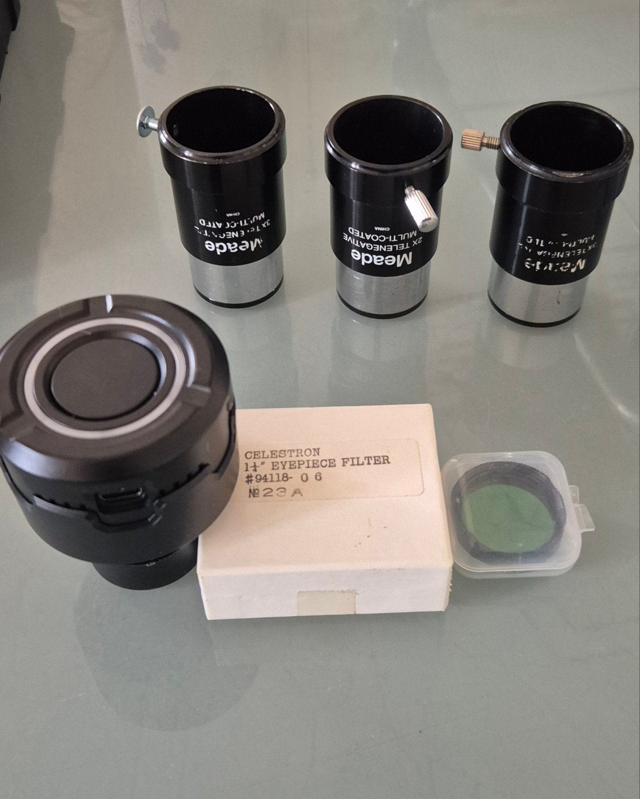Barlow wifi telescoop camera kleuren filters, Audio, Tv en Foto, Optische apparatuur | Telescopen, Ophalen of Verzenden, Gebruikt
