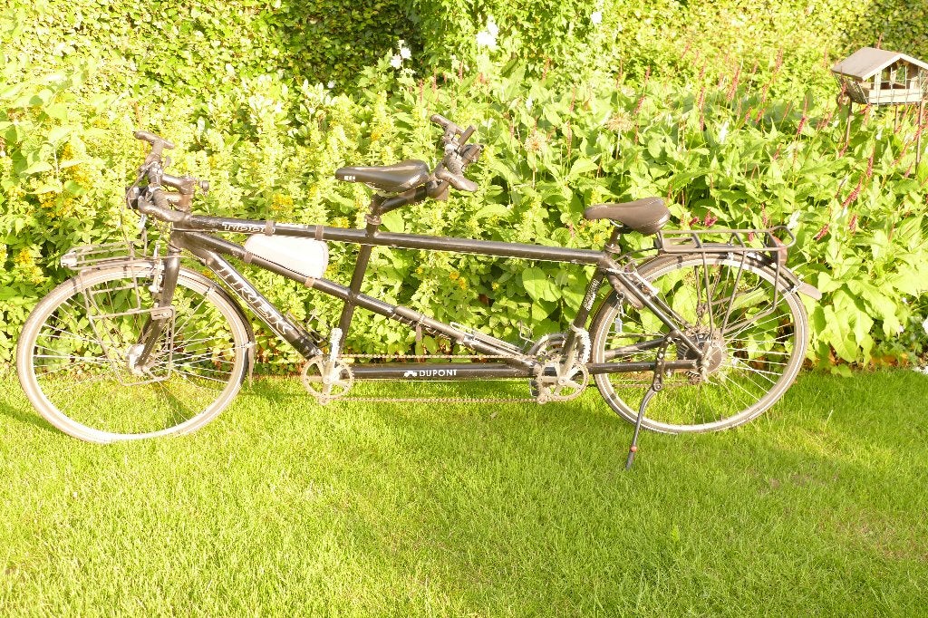 tandem trek 1000, Fietsen en Brommers, Fietsen | Tandems, Gebruikt, Velgrem, Minder dan 47 cm, Meer dan 20 versnellingen
