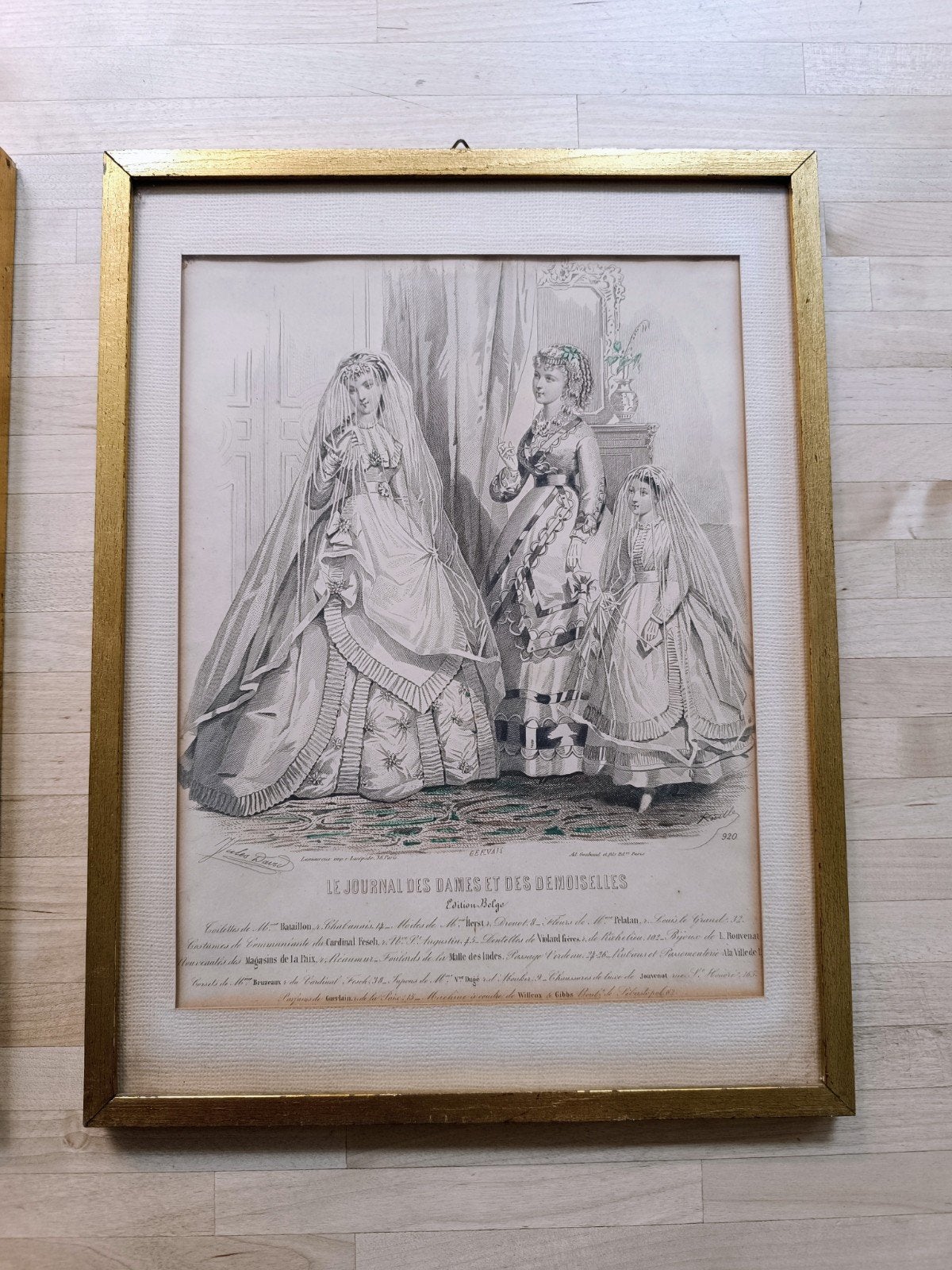 oude gouden kader, Ophalen of Verzenden, Achter glas
