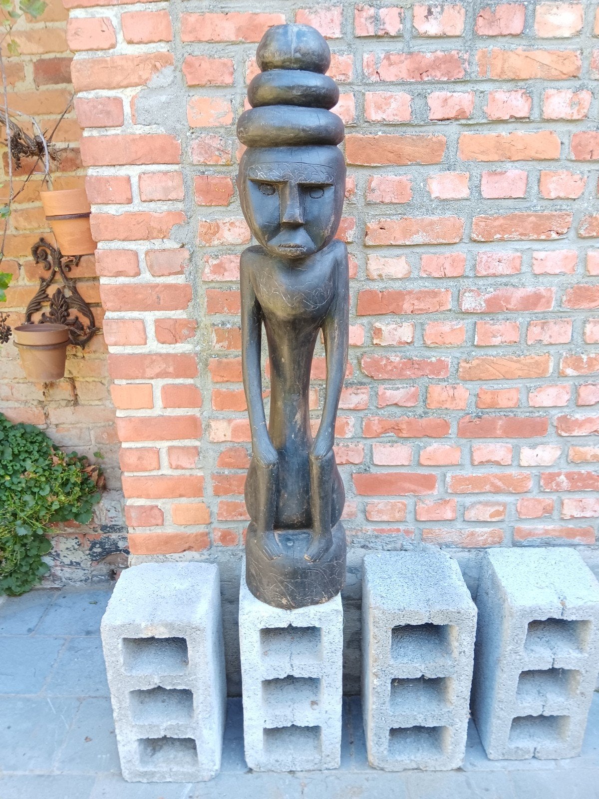 Afrikaans beeld, Ophalen, Hout, Beeld