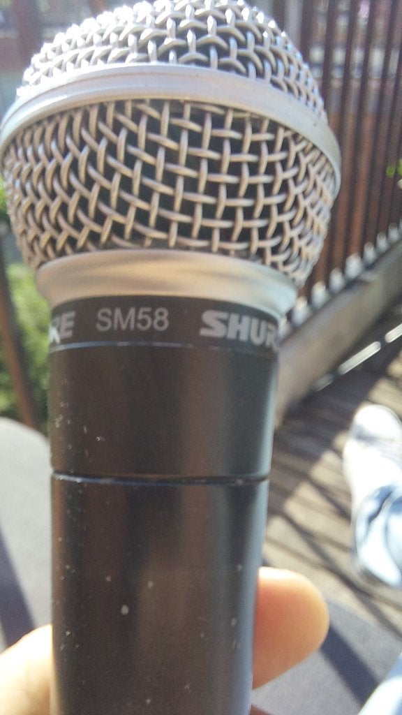 Shure SM58 dynamische microfoon, Muziek en Instrumenten, Ophalen of Verzenden, Zo goed als nieuw, Zangmicrofoon