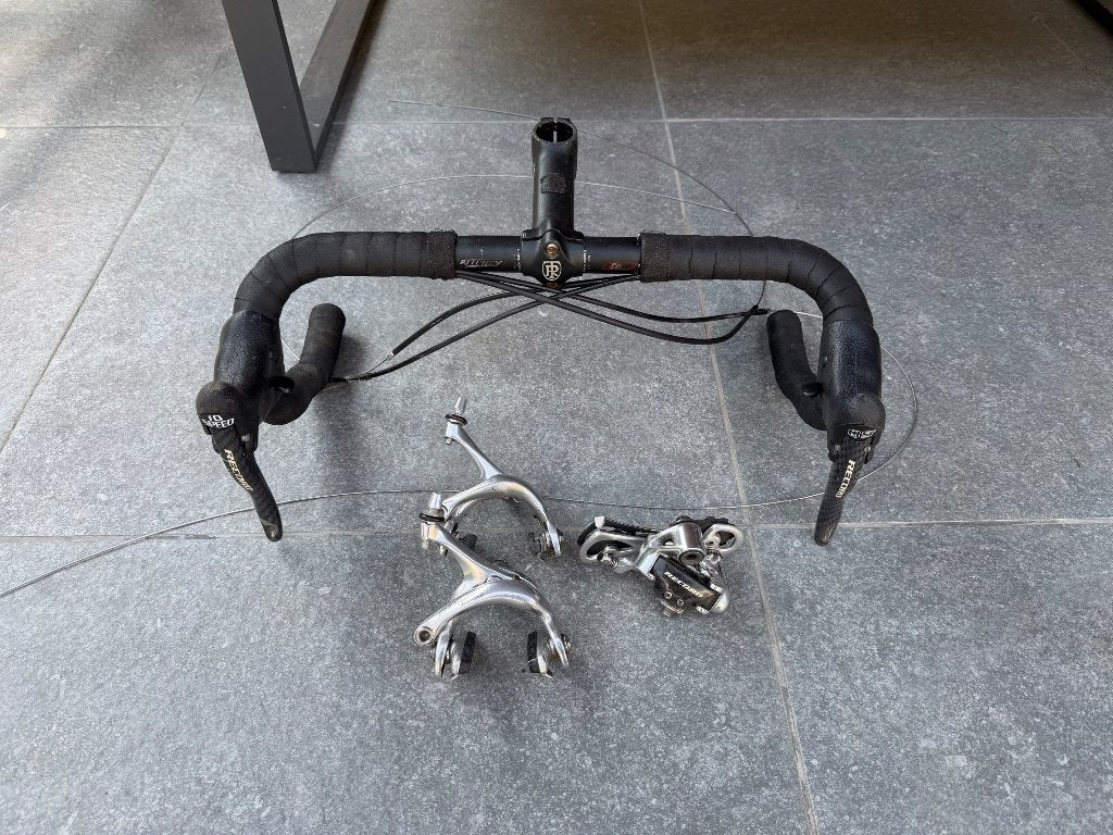 Campagnolo record carbon 10 speed groepset, Fietsen en Brommers, Fietsonderdelen, Gebruikt, Ophalen of Verzenden, Derailleur of Ketting