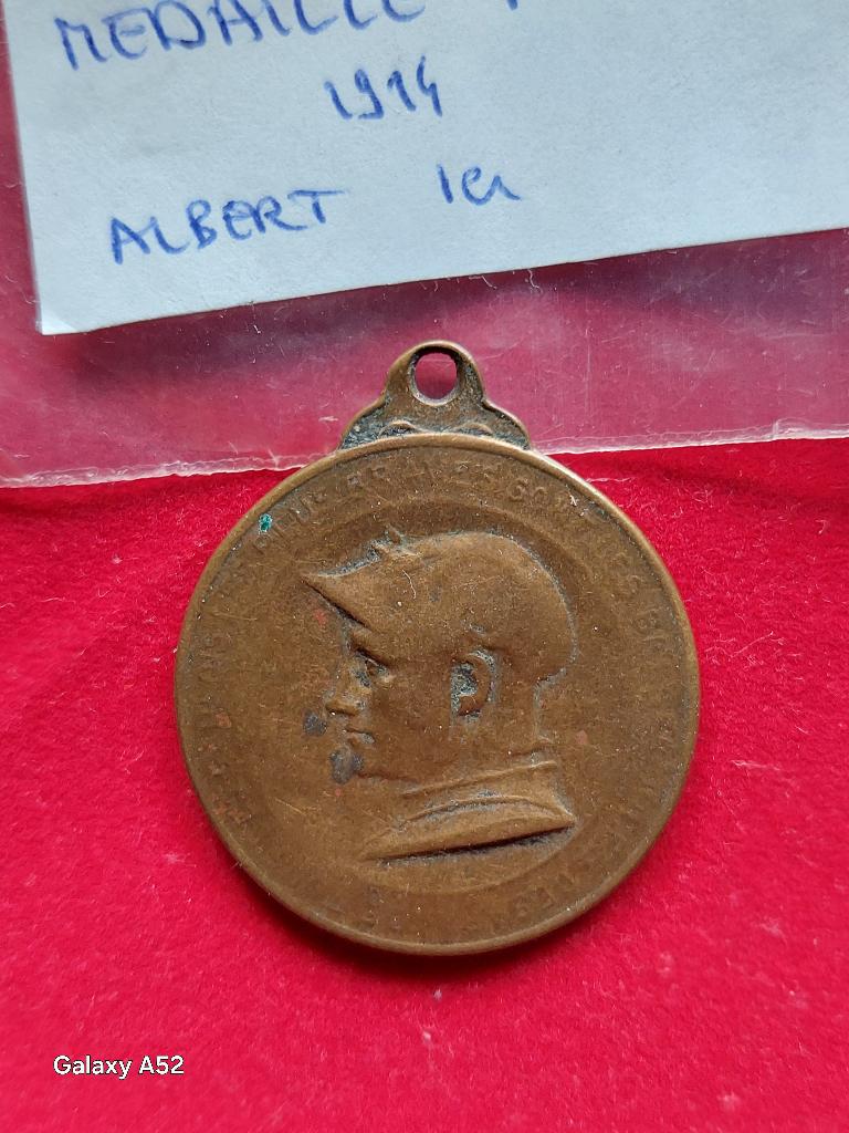 medaille verzet Liège, Waelhem, Nieuport - 1914 Albert I, Ophalen of Verzenden, Overige soorten, Lintje, Medaille of Wings