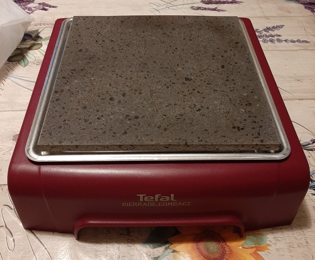 Tefal Compact apparaat in bordeauxrode steen., Ophalen, Zo goed als nieuw