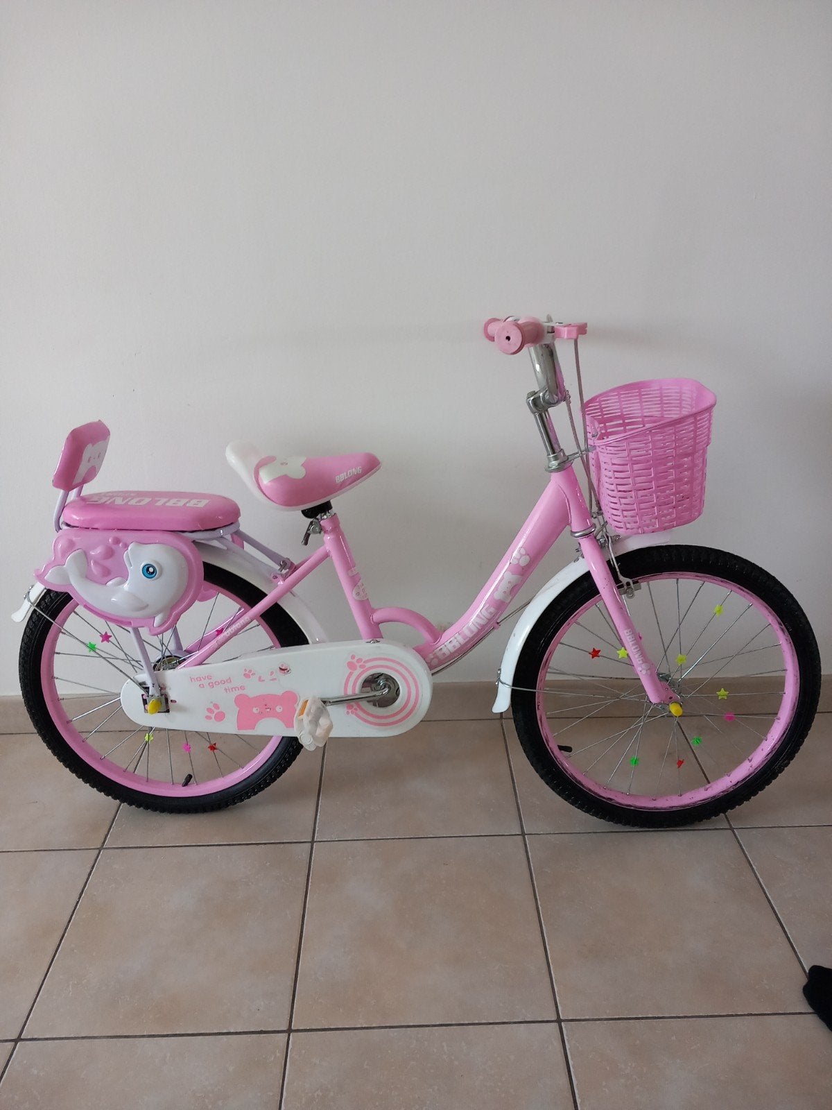 meisjes kinder fiets, Fietsen en Brommers, Ophalen, Schijfrem, 20 inch, Handrem