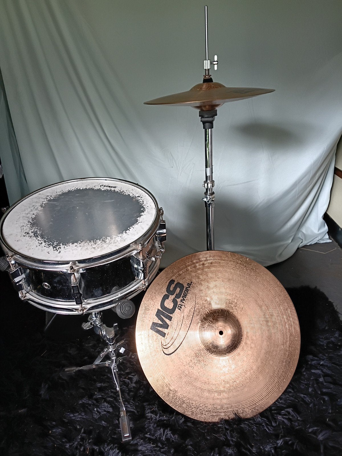 Hihaat , snare , ride, Musique & Instruments, Batteries & Percussions, Enlèvement, Comme neuf, Sorento