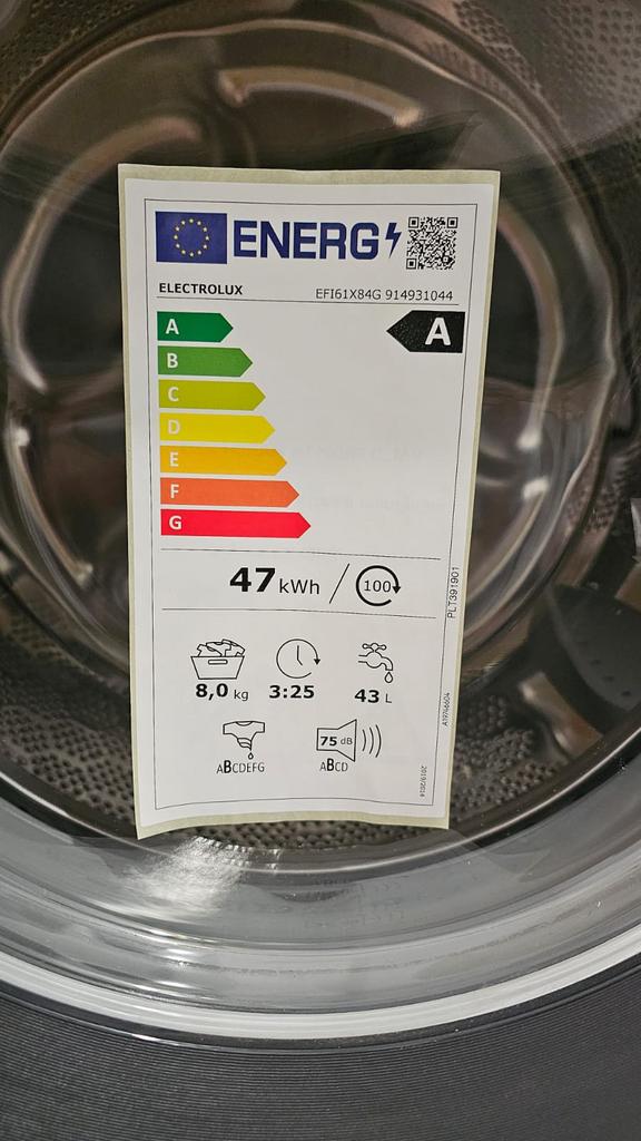 Nouvelle machine à laver Electrolux 8 kg — jamais utilisée, Enlèvement