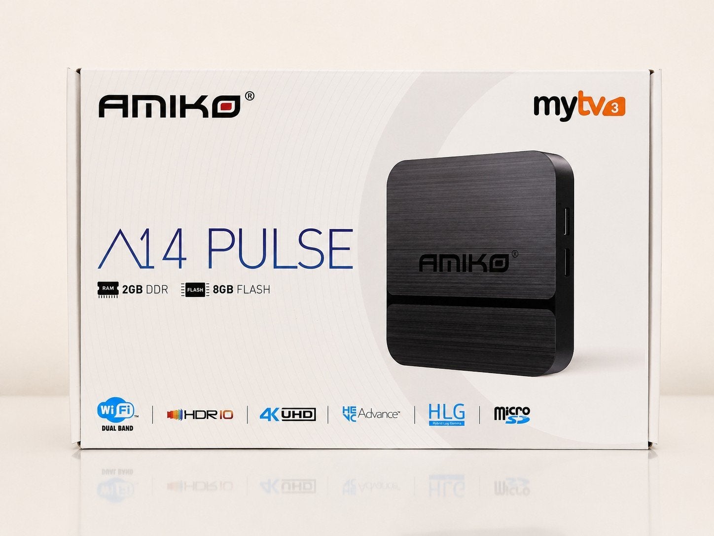 AMIKO A14 PULSE, TV, Hi-fi & Vidéo, Lecteurs multimédias, Enlèvement ou Envoi, Neuf, HDMI, Moins de 500 GB