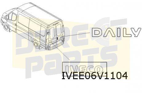 Embleem tekst Rechts achter ''Daily"  Origineel   5801815870, Neuf, -, -, Autres marques automobiles