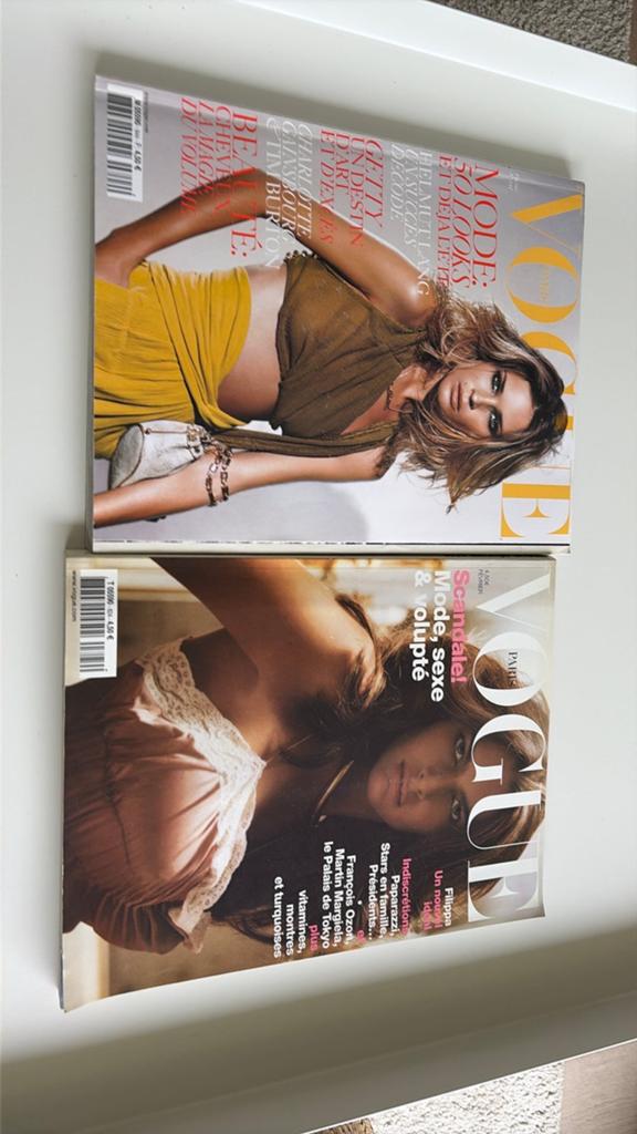 2 magazines Vogue, Livres, Enlèvement ou Envoi, Utilisé