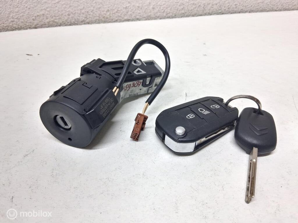Contactslot + sleutel Citroen C3 II ('09-'17) 9673257480, Utilisé, Citroen, Citroën, Enlèvement ou Envoi