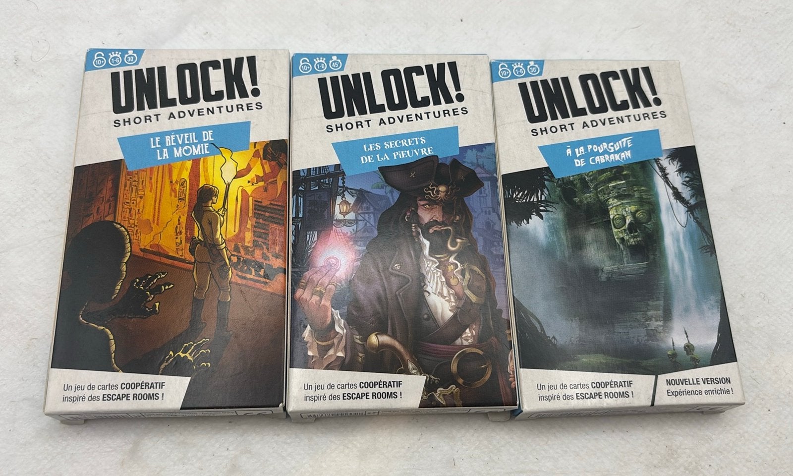 Unlock! Short Adventures – 3 Games Bundle – French, Enlèvement ou Envoi, Neuf
