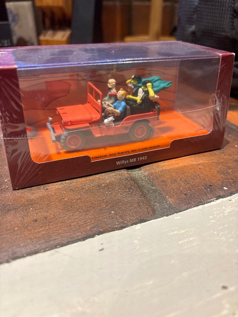 Tintin en miniature Willys MB 1943, Enlèvement ou Envoi, Tintin, Neuf, Statue ou Figurine