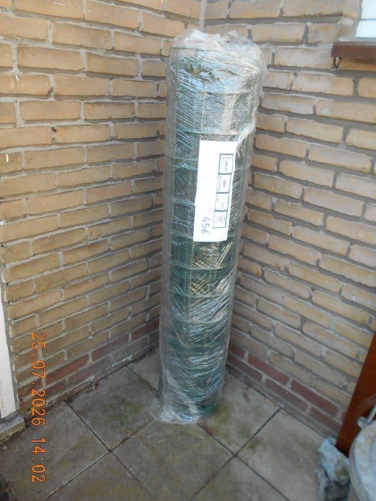 groene draad en groene palen, Tuin en Terras, Gaas en Draad, Ophalen, Draad