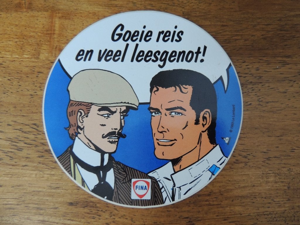 Strip Le Lombard Fina 1993 sticker, Verzenden, Zo goed als nieuw, Strip of Tekenfilm